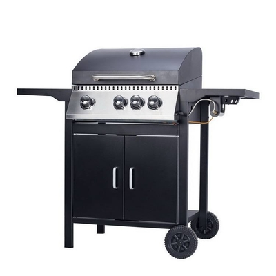 Pulverice la parrilla de acero revestida de la barbacoa de la cocina
