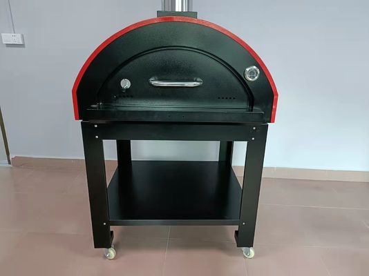 horno de madera de acero inoxidable encendido de madera del horno 201S de la pizza del móvil de 950m m