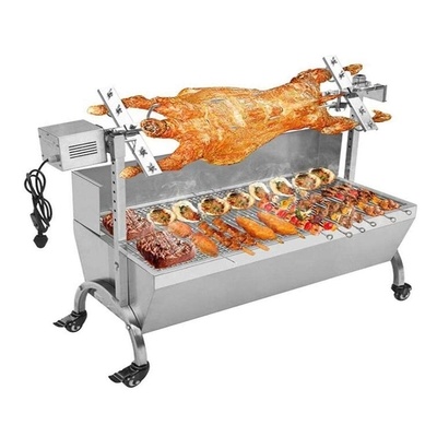 Barbacoa del gas del cerdo del cordero de la barbacoa del carbón de leña de la barbacoa del gas de la carne asada del escupitajo de CSA con el asador del escupitajo
