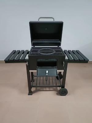 parrilla de la BARBACOA del carbón de leña del peso 40kg parrilla que acampa portátil de 23,7 pulgadas con las ruedas