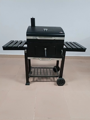 Parrilla plegable movible al aire libre de la barbacoa del carbón de leña 24Inch con el motor