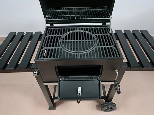 parrilla portátil del carbón de leña de 40kgs CSA parrilla ardiente de madera de acero inoxidable de 12,6 pulgadas