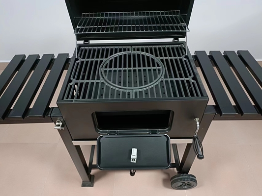 Parrilla de madera de acero inoxidable movible de la parrilla 30kgs de la BARBACOA del carbón de leña de CSA