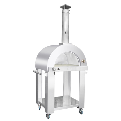 horno encendido de madera de acero inoxidable de Oven Mobile Wood Fired Pizza de la pizza 20000btu