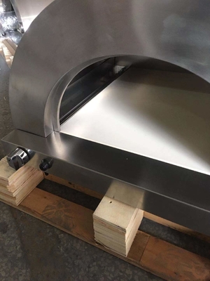horno encendido de madera de acero inoxidable de Oven Mobile Wood Fired Pizza de la pizza 20000btu