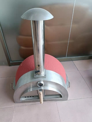 4 horno de cerámica al aire libre de la pizza de las ruedas de la anchura de cerámica del horno 900m m