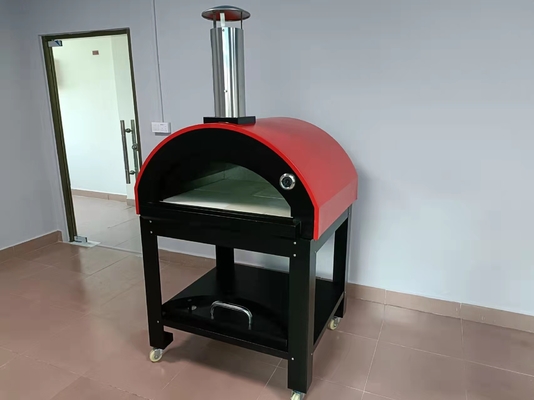 Horno encendido de madera de acero inoxidable CSA de la pizza fuera de la madera de las quemaduras de los hornos