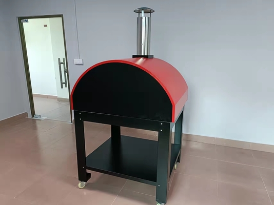 Pizza encendida de madera de acero inoxidable Oven Machine Outdoor del ladrillo
