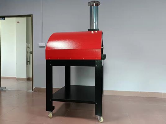 pizza ardiente de madera portátil Oven Trolley Easy Maneuverability de la pala 10s