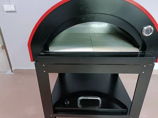 horno de madera de acero inoxidable encendido de madera del horno 201S de la pizza del móvil de 950m m