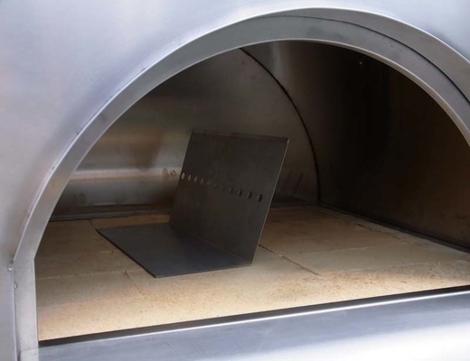 Horno encendido de madera de acero inoxidable ardiente durable 750m m de la pizza