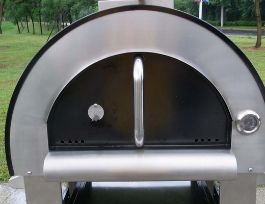 Horno encendido de madera de acero inoxidable ardiente durable 750m m de la pizza