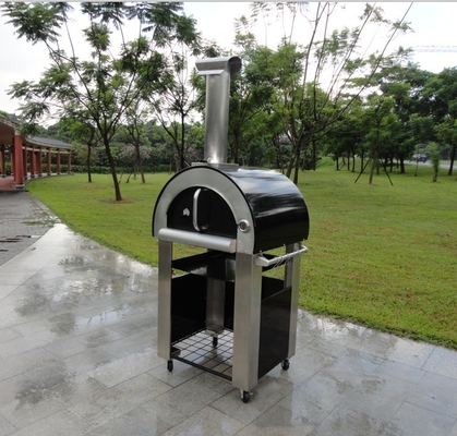 Horno encendido de madera de acero inoxidable ardiente durable 750m m de la pizza