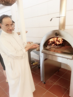 4 horno encendido de madera de acero inoxidable de la pizza de Oven Outdoor 900m m de la pizza de las ruedas
