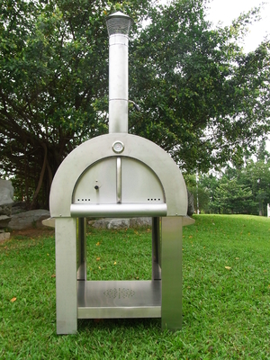 430 pizza ardiente de madera de acero inoxidable Oven Easily Move