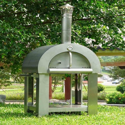 Horno encendido de madera de acero inoxidable ardiente durable 750m m de la pizza